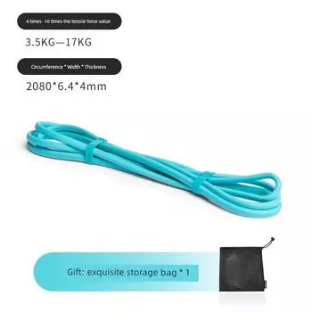 Luxiaojun Rubber Elastic Band Yoga Tension Band Rehabilitation Stretching Warm-up Resistance Band Light blue