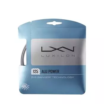 LUXILON ALU POWER 125 Tennis Single WRZ9951SI String, String, Silver,