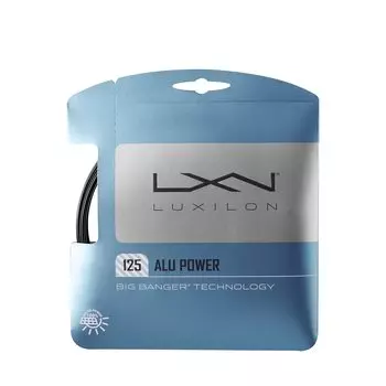 LUXILON ALU POWER BLACK 125 Tennis Single WR8306901125 String, String, Black, чёрный