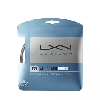 LUXILON Tennis String Gut Mono Filament Gut ALU POWER ROUGH 130 Silver WR8302701130
