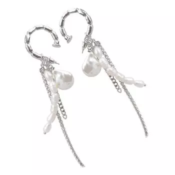 Luxurious Alloy Baroque Tassels Earrings With Rhinestones Unique Ear Rings Charm For Formal Events And Daily Glamour