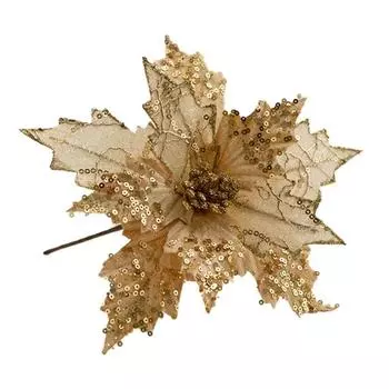 Luxurious And Tulle Velvet Faux Flower Christmas Arrangement For Stylish Holiday Decorations