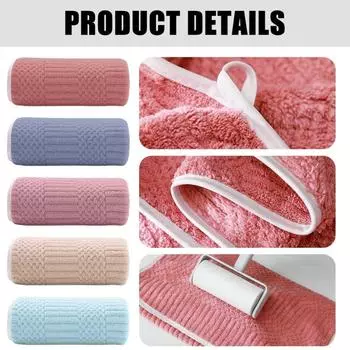 Luxurious Corals Velvets Hand Towel Super Absorbent and Quick Drying Bath Towel for Bathroom Use towel розовый