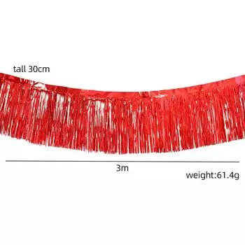 Luxurious Gold Rose Gold Silver And Purple Rain Streamer Banners For Decorations Event StyleB