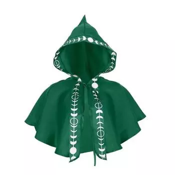 Luxurious Polyester Medieval Hooded Cloak Cape In Vibrant Colors For Theatrical