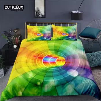 Luxury 3D Abstract Art Lattice Print Home Living Comfortable Duvet Cover Set Kids Bedding Set Queen and King EU/US/AU/UK Size EU single(135x200cm)