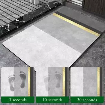 Luxury Bath Mat Foot Mats Super Absorbent Bathroom Rug Ant Slip Quick Dry Shower Toilet Room Rugs Washable For Living Room 40cmx60cm