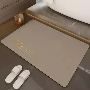 Luxury Bath Mats Anti-slip Soft Bathroom Foot Mat Quick Dry Room Floor Rug Toilet Pad Door Carpet Washable Home Decoration 40cmx60cm