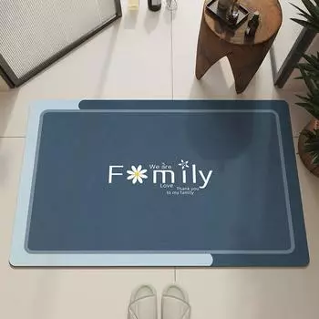 Luxury Bathroom Rug Bath Mat Anti Slip Foot Mats Absorbent Quick Dry Shower Floor Toilet Rugs Doormat Carpet Washable 40cmx60cm