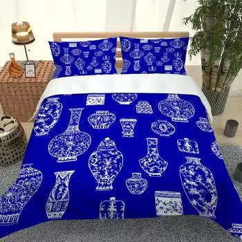 Luxury Bedding Set 3D Art Vase Printing Bedding Set Duvet Cover Comforter Bed Youth Kids Girl Boys Gift Luxury Birthday Gift W90xL190cm