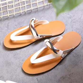 Luxury Brand Fashion Mens Flip Flops 2024 New Arrival Slippers Men Soft Non-slip Leather Casual Beach Summer Shoes Men Sandals 37 чёрный