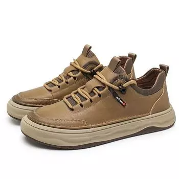 Luxury Brand Men Casual Leather Muller Shoes Comfort Classic Formal Flat Designer Oxfords Shoe Antiskid Lightweight Office Shoe 38 чёрный