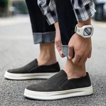 Luxury Brand Men Leather Casual Shoes Flats Social Moccasins Antiskid Walking Shoe Comfy Fashion Driving Outdoor Business Shoes 38 абрикосовый