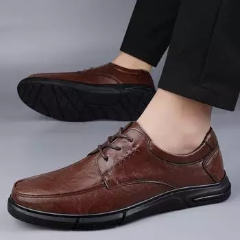 Luxury Brand Trend Warm Plush Men Loafers Shoes Casual Business Comfort Ultralight Elegant Brown Oxford Shoes Flats High Quality 38 чёрный