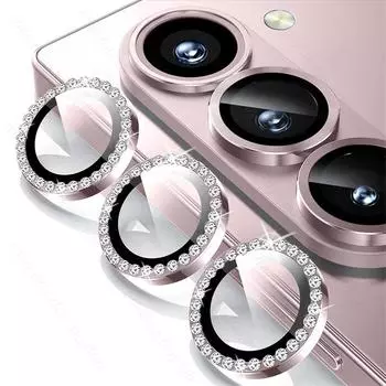 Luxury Diamond Aluminum Alloy Tempered Glass Phone Camera Cover For Samsung Galaxy Z Fold 7 6 5G Lens Protector Cap For Samsung Z Fold7