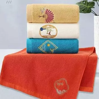 Luxury Face Towel Thickened Hand Towel Swimming Bathrobe Bath Towel Household жёлтый
