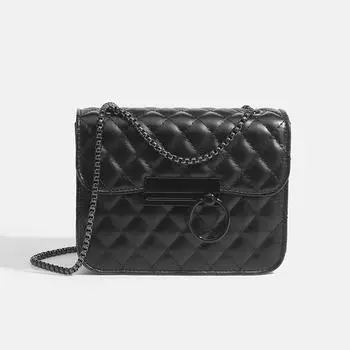 Роскошные женские сумки-клатчи на плечо с ромбовидной стежкой, сумки-кроссбоди из искусственной кожи на цепочке, мини-квадратные сумки для женщин, тренд