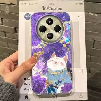 Luxury Flowers Lucky Cat Cartoon Girls Women Phone Case For Xiaomi Poco X3pro X5 M6 X6 X3 NFC M5s M6 X7 Pro C75 C61 Fundas Cover poco X6 5G белый