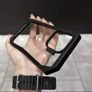 Luxury Irregular Originality Shockproof Transparent Case For iPhone 15 14 13 12 11 Pro Max Bumper Cases Cover For iphone 11Pro max