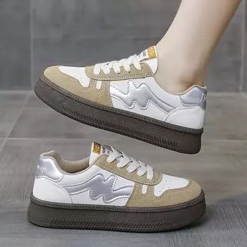 Luxury Leather Platform Sneakers for Women Designer Soft Sole Casual Light Women s Board Shoes Fashion Non-slip Ladie Shoes 35