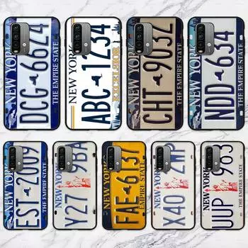 Luxury New York Plate Number Phone Case For Xiaomi9 10 11PRO LITE Redmi NOTE7 8 9 10A PRO K40 Poco3 Shell RedmiNote8pro