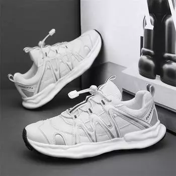 Luxury Outdoor Hiking 2024 Men s Sneakers Designer Non-Slip Waterproof Men Shoes Cozy Light Walking Trainers Baskets Homme Tenis 39 белый
