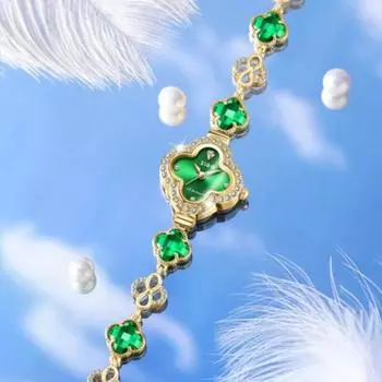 Роскошные кварцевые часы с кристаллами, женские модные водонепроницаемые женские часы в форме цветка, элегантные женские часы