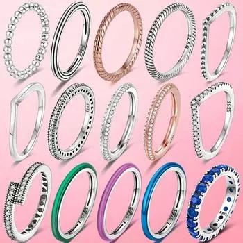 Роскошные кольца для женщин, серебряное 925 пробы, шокирующее фиолетовое кольцо на палец, Anel, составное, серебряное 925 пробы, ювелирные изделия для помолвки и свадьбы 6