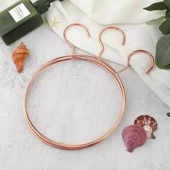 Luxury Scarf Tie Gold Hanger Ring Hook Multifunctional Hanger Household Round Clothes Storage Rack Bathroom Decoration Rack