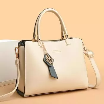 Роскошная мягкая кожаная сумка-тоут для женщин, большие квадратные сумки на плечо