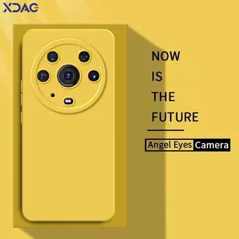 Luxury Square Liquid Silicone Angel Eyes Case Cover for Honor Magic 3 Pro 5G Soft Waterproof Phone Armor Magic3 Magic3Pro Fundas Honor Magic 3