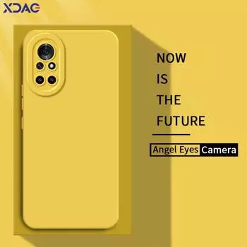 Luxury Square Liquid Silicone Angel Eyes Case Cover for Honor V40 Lite HonorV40 V40Lite 5G 360 Protective Soft Waterproof Fundas Honor V40 5G