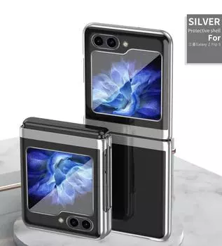 Роскошный ультратонкий прозрачный защитный чехол для Samsung Galaxy Z Flip 5 5G, жесткий чехол, противоударный чехол для телефона, Fundas For Z Flip 5