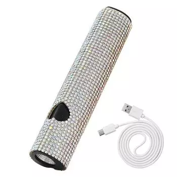 Luxury USB Nail Dryer Machine Quick Drying Hand-held Mini Flashlight Pen Single Finger 30/60s Timer UV LED Nail Lamp