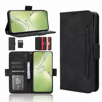 Роскошный чехол-кошелек для OnePlus Nord CE 4 Lite 3 N30SE N300 5G Защитный чехол-держатель для карточек Флип-чехол-подставка-сумка Capa Funda For Nord CE 4 5G темно-коричневого