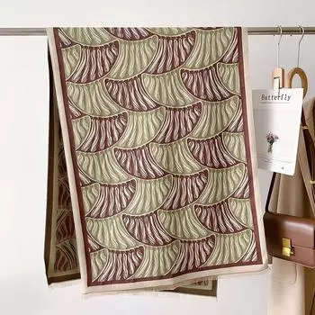 Luxury Warm Poncho Cashmere Winter Women Scarf Print Shawl Wraps Female Thick Pashmina Blanket Bufanda Travel Echarpe Cloak 66X186cm