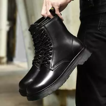 Роскошные зимние мужские военные тактические ботинки из натуральной кожи, мужские мотоциклетные ботинки, качественная теплая обувь ручной работы для снега 38