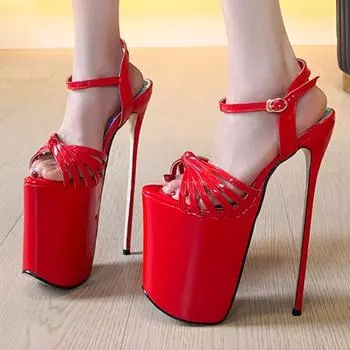 Luxury Women‘s Platform Sandals 19cm Super High Heels Summer Shoes Sexy Heeled Flip Flops Dance Stripper Fetish Shoes Ladies 34