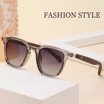 Luxury Wood Grain Leg Rice Nail Sunglasses for Women Car-driving Eyeglasses for Men Sun Shading Eyewear UV Protection Sunglasses AS PICTURE
