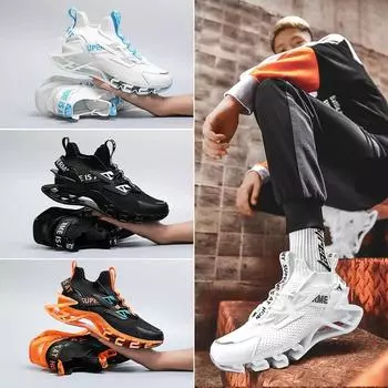 Luxus Tenis Masculino Высококачественная обувь для мужчин Blade большого размера Flying Woven Casual Breathable Mesh Running Sneakers Бесплатная доставка 38