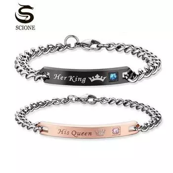 LUXY MOON Lovers Браслет Lovers Розовое золото Черный Браслет Gold(Men) золотой