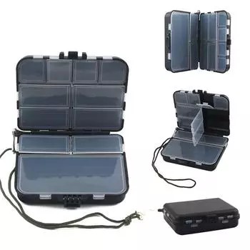 LUYA BAIT BOX Многофункциональный двухслойный съемный 12 см/100 г ящик для хранения крючков/колец/планеров Аксессуары для рыболовных снастей оранжевый