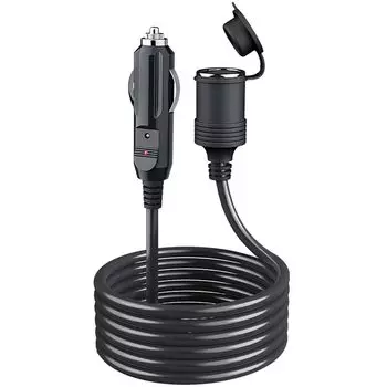 LUYING Удлинитель гнезда прикуривателя, 3 м, Питание постоянного тока, 12 В, 24 В,
