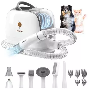 lvittyPet пылесос для ухода за домашними животными 13 кПа машинка для стрижки собак 3 уровня регулировки машинка для стрижки кошек удаление шерсти пылезащитная чашка предотвращает линьку период один год