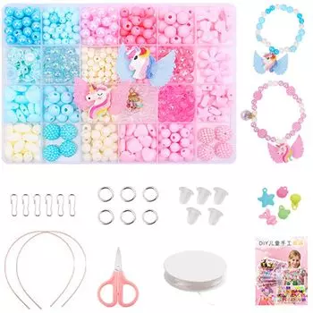 LWMINGALG Бисероплетение для детей Приблизительно 450 24 Роскошный футляр для хранения шнурков для самостоятельного изготовления, в комплекте, детский браслет, ювелирные изделия, детали,
