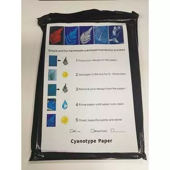 LWN 38 шт. A5 бумага для печати на солнце, комплект цианотипной бумаги, чувствительность, бумага для печати природы для рукоделия, художественных промыслов синий