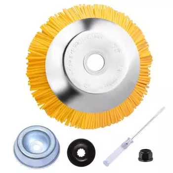 LWN 8-дюймовый нейлоновый триммер для травы, режущая головка с установочным инструментом для сада, лужайки на заднем дворе серебряный