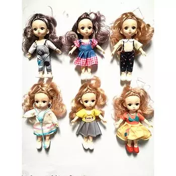 LWN Дети Моделирование Куклы Игрушки Ткань 6 Дюймов 17см 13 Совместная Кукла Сцена Куклы Девушка Игрушка 1