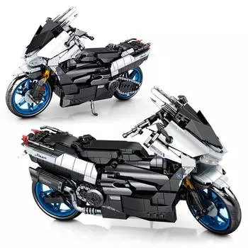 LWN Sembo Технический эксперт Известный мотоцикл Строительные блоки Игрушки Кирпичи Скорость сборки мотоцикла QLD2595