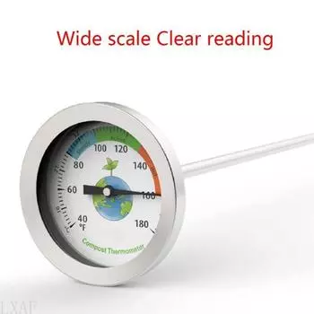 LXAF 50 см термометр для почвы из нержавеющей стали для измерения температуры в градусах Цельсия для сада и двора 40-180 CHINA